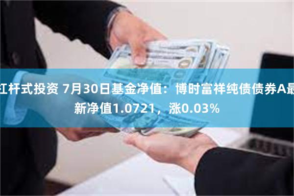 杠杆式投资 7月30日基金净值：博时富祥纯债债券A最新净值1.0721，涨0.03%