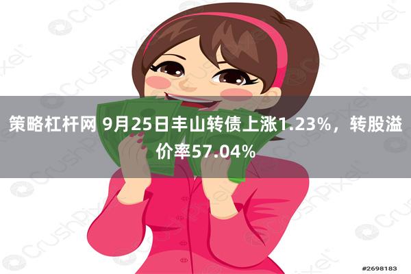 策略杠杆网 9月25日丰山转债上涨1.23%，转股溢价率57.04%